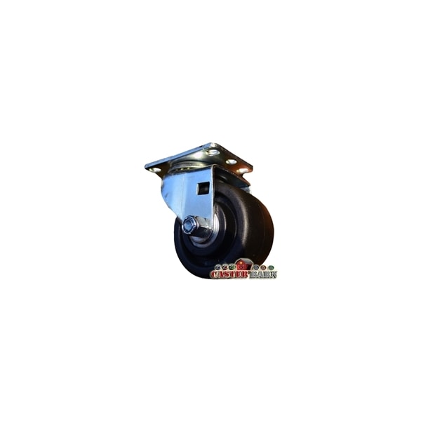 3" LOW PROFILE PLATE CASTER, POLYOLEFIN WHEEL, 03- PN, 03PO30IB3606